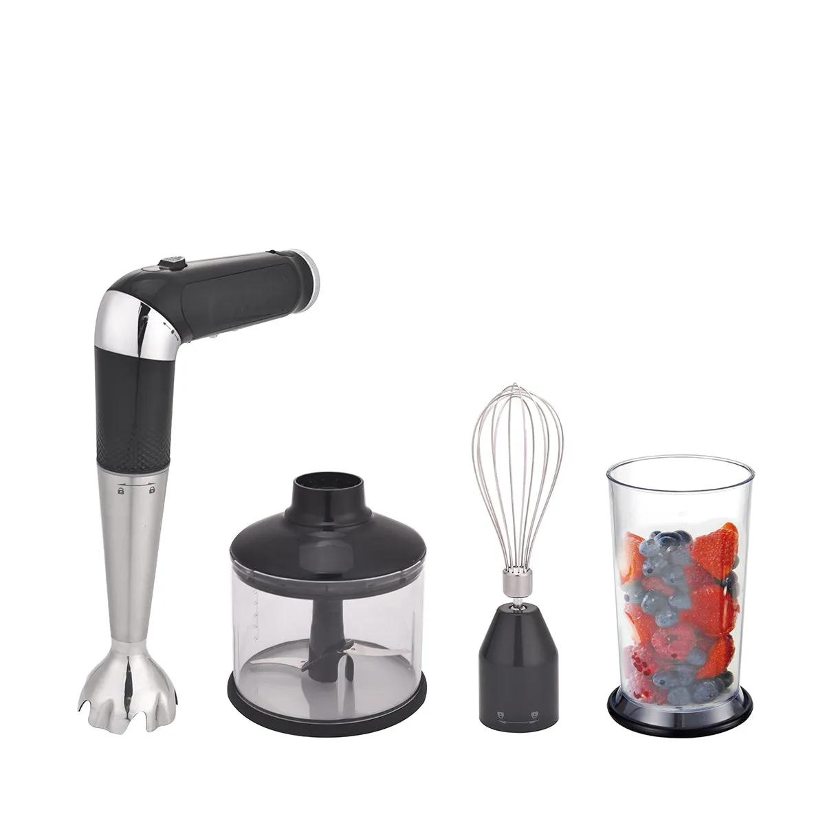 Cordless Stick Hand Blender & Mixer 700ml w/ Kitchen Accessories