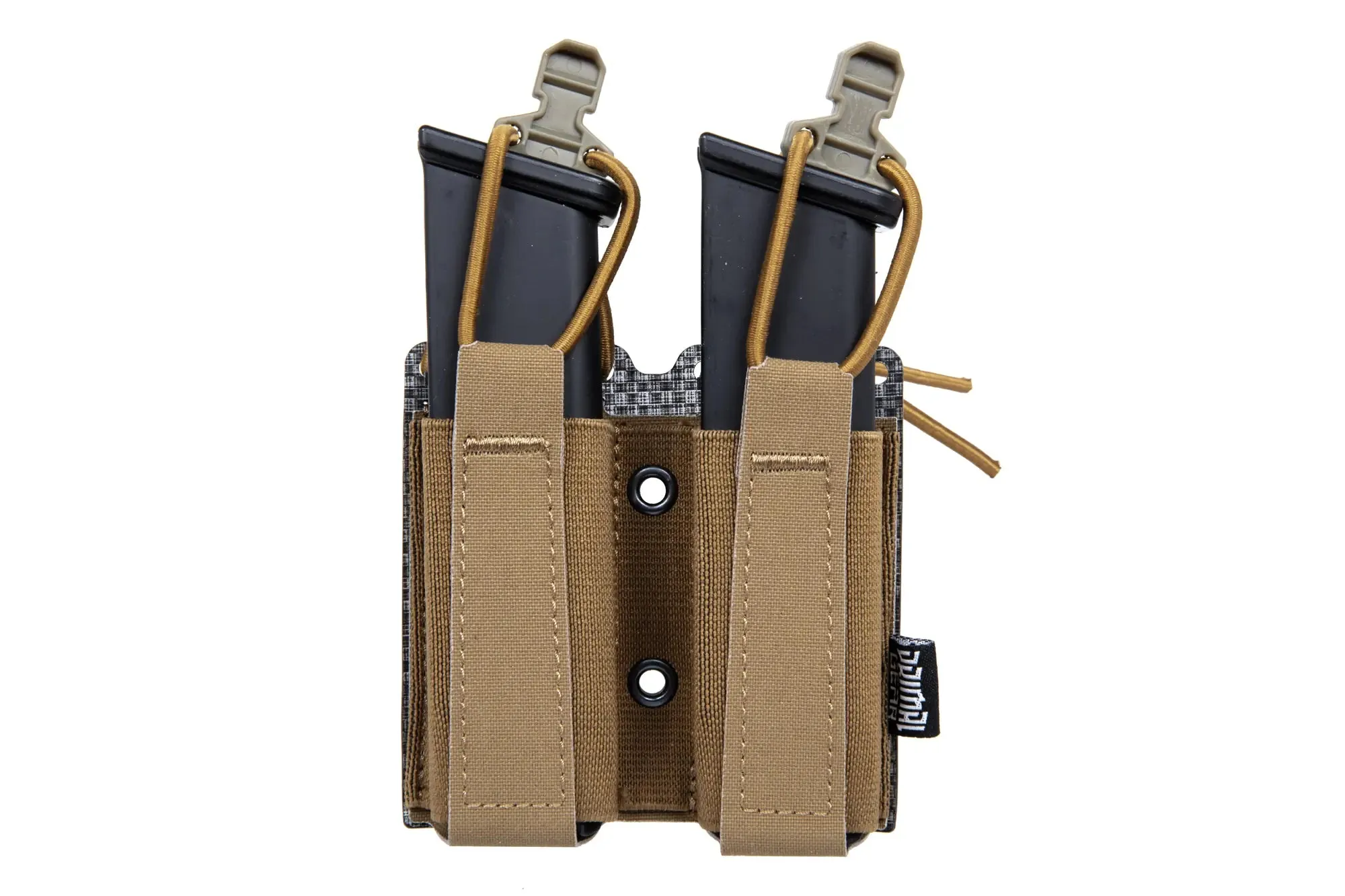 Coyote Brown flexible double pistol pouch