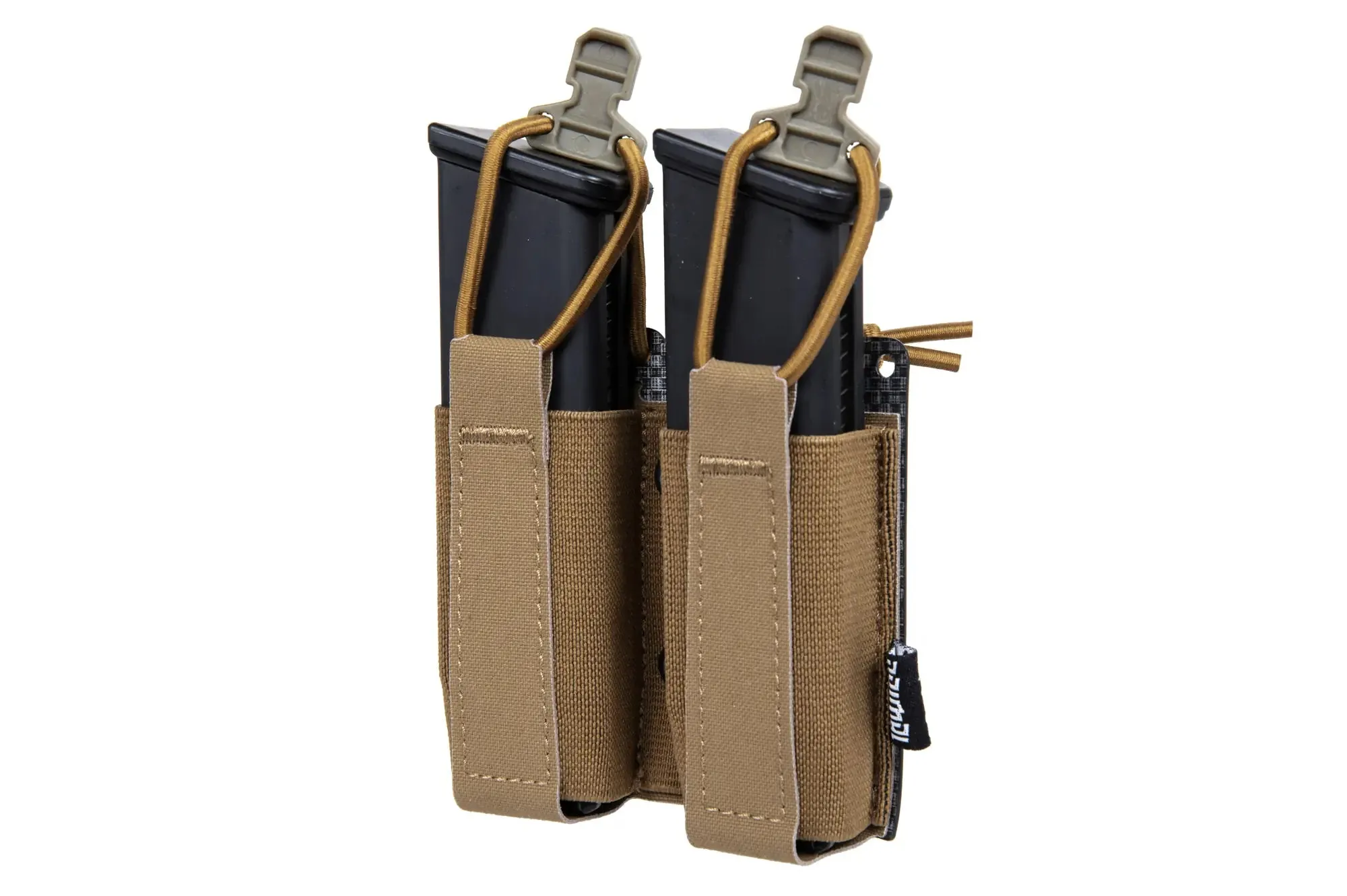 Coyote Brown flexible double pistol pouch