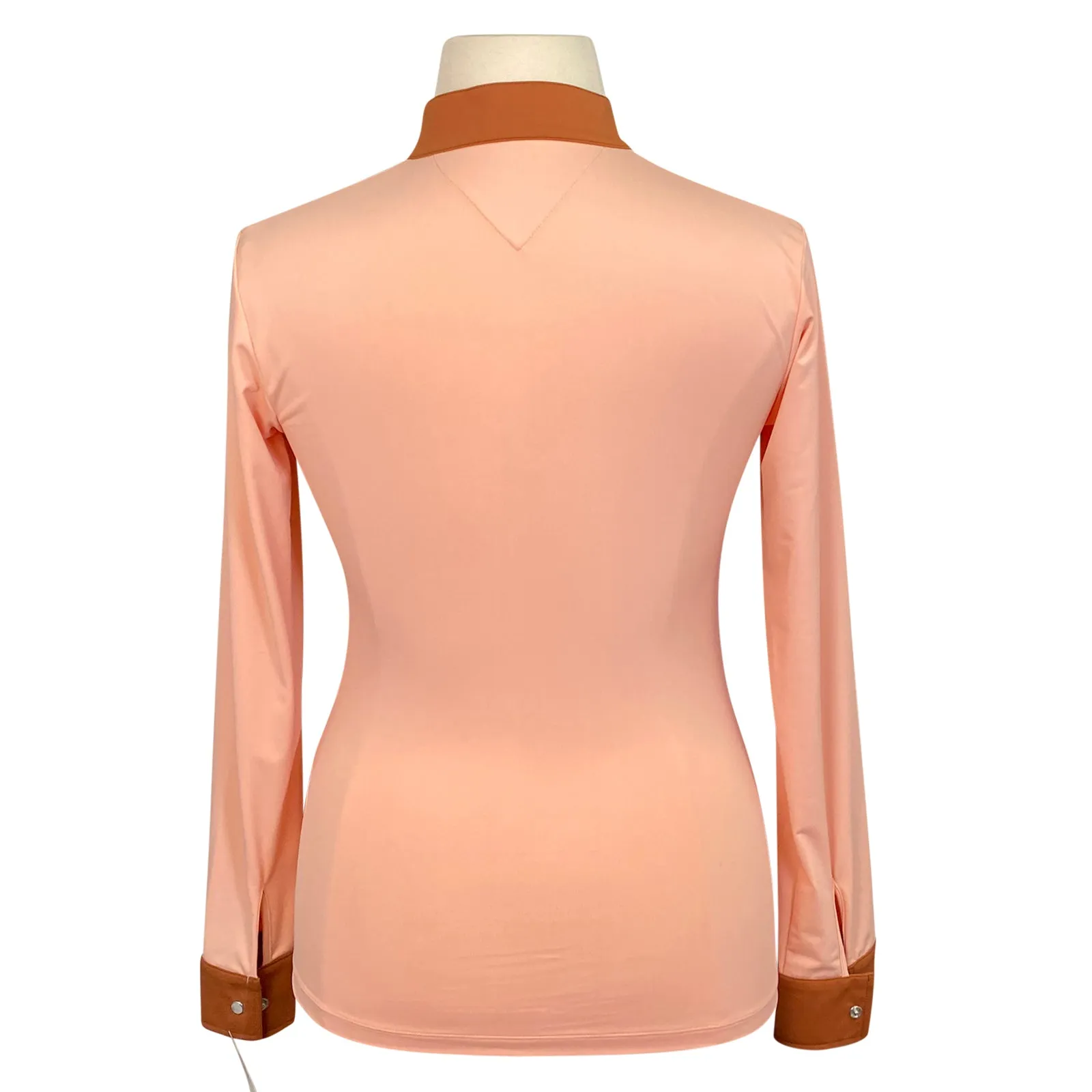 Halter Ego 'Roxana' Riding Shirt  in Coral/Rust - Women's XL