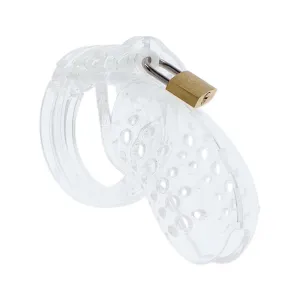 Hidden Desire Extreme Acrylic Chastity Cock Cage Clear