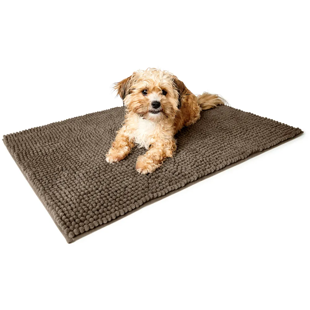 Hunter Waterloo Brush Mat for Dogs (Brown)