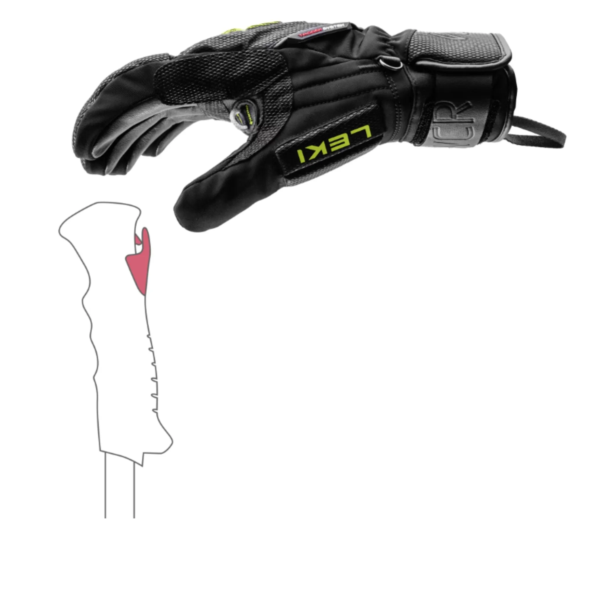 Leki WCR C-Tech 3D Race Gloves- OPEN BOX RETURN