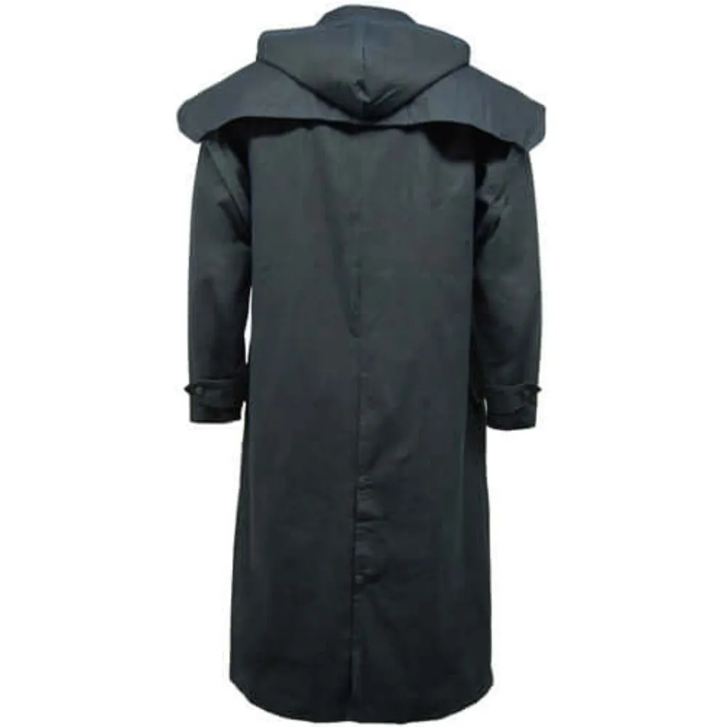 Long Wax Cape Coat - Game Waxed Stockman Jacket