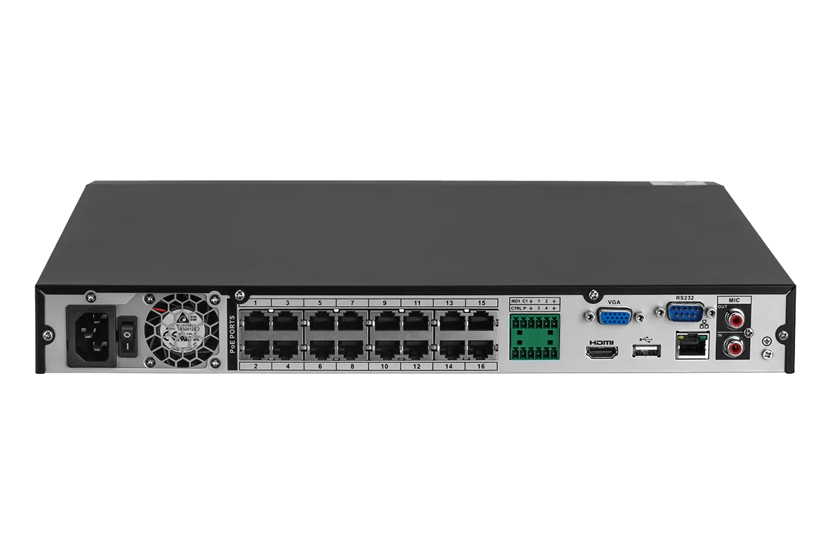 Lorex 4K 16-Channel 3TB Wired NVR System with 8 Cameras