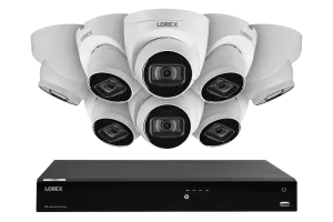 Lorex 4K 16-Channel 3TB Wired NVR System with 8 Dome Cameras