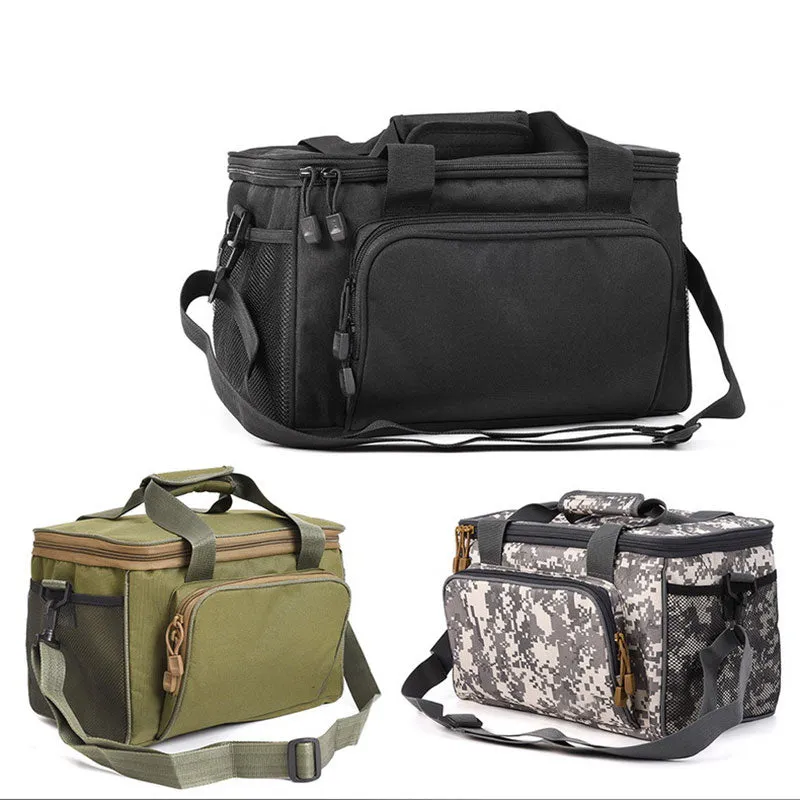 Multifunctional Fishing Bag Portable Fishing Lure Bag Canvas Waist Shoulder Outdoor Storage Bag Carp Fishing Tackle Equipment