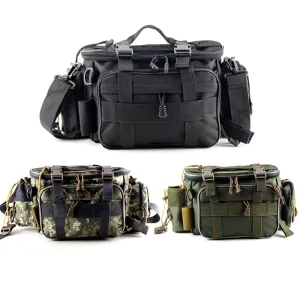 Multifunctional Waterproof Fishing Bag Outdoor Sports Waist Pack Fishing Lures Gear Storage Bag Single Crossbody Bags X448