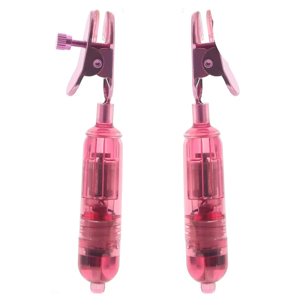 Nipple Play One Touch Micro Vibrating Nipple Clamps