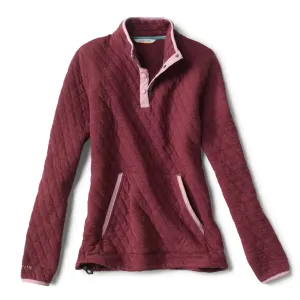 Orvis Women's Quilted Snap Sweatshirt / Port