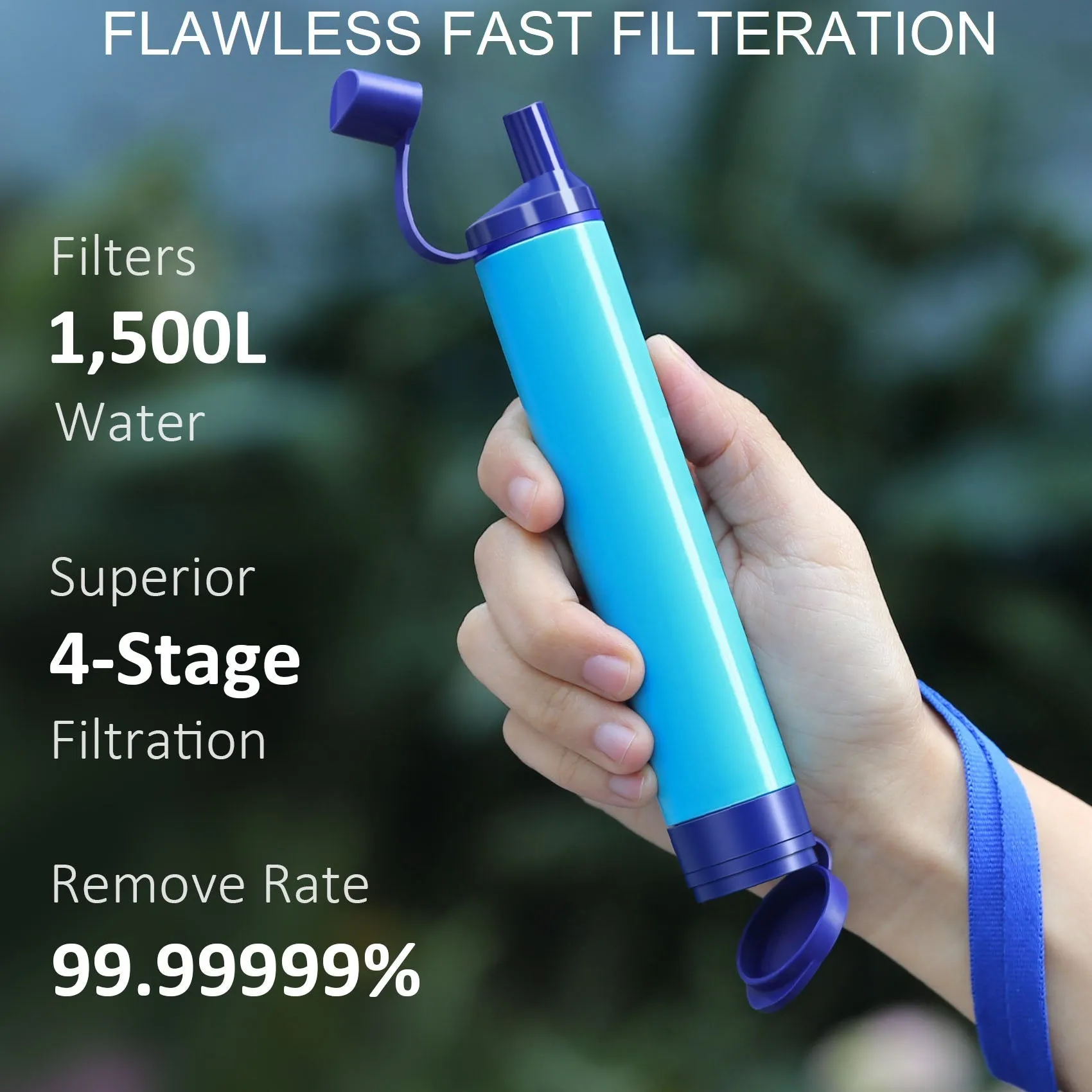 Personal Water Filter - Emergency Survival Water Filtration Straw