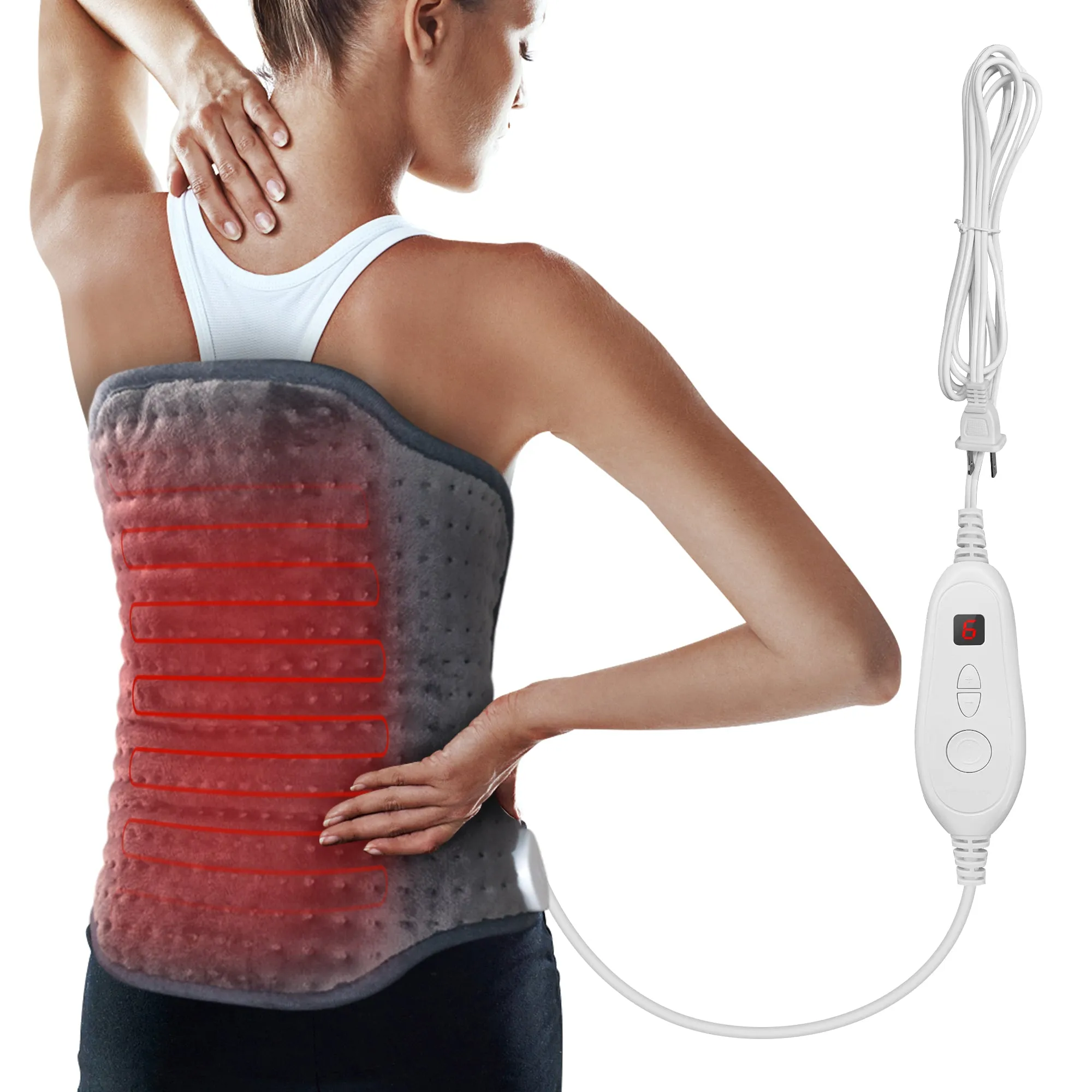 Snailax Heating Pad for Back Pain Relief -KH-019F3-2