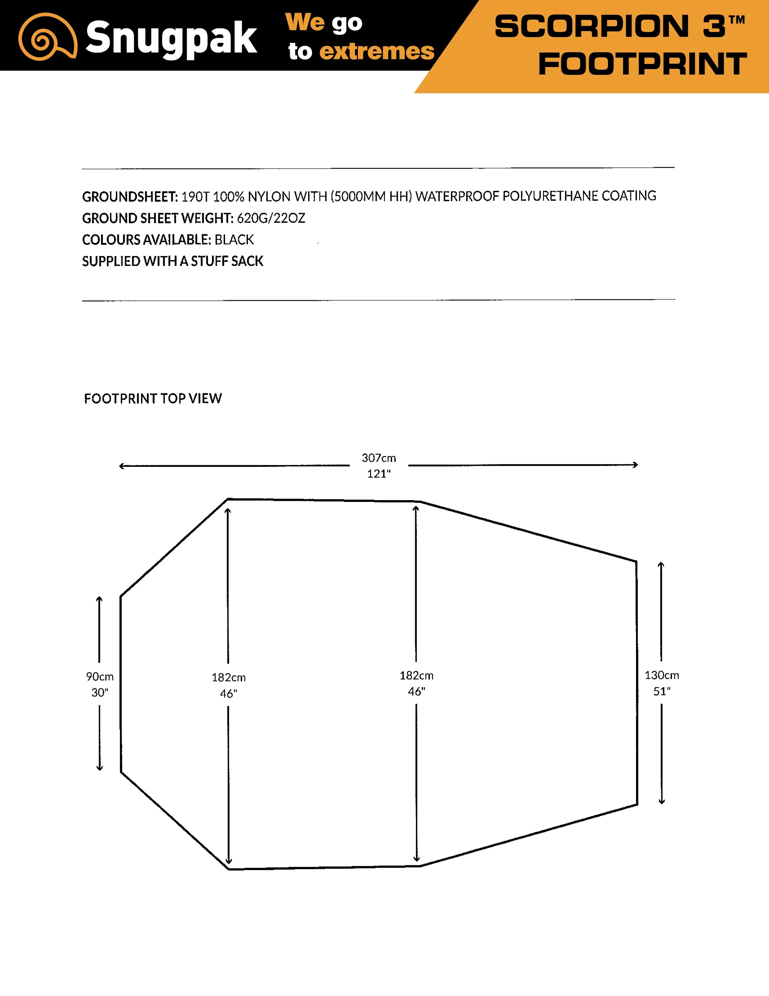 Snugpak Scorpion 3 Footprint