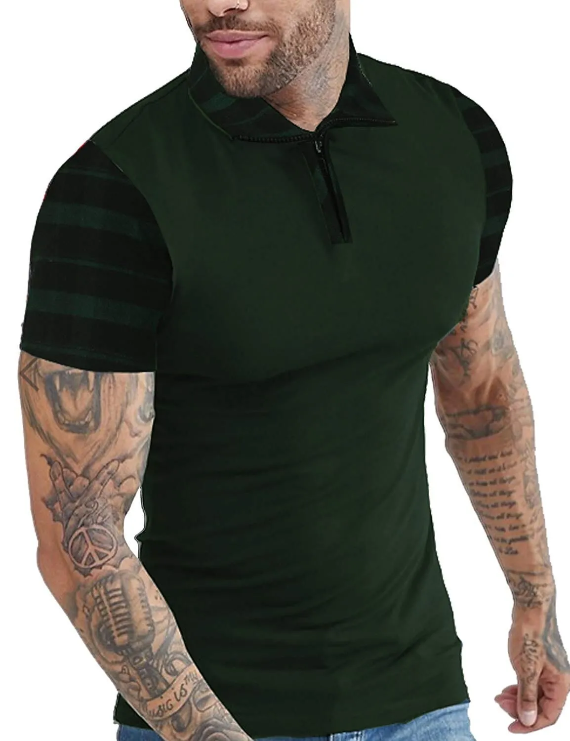 Stylish Slim Short Sleeve Polo T-shirt (US Only)