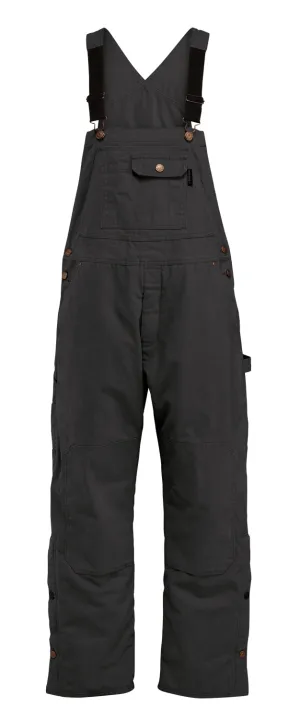 Wolverine Mens Sawmill Insulated Black 100% Cotton Bib Overall