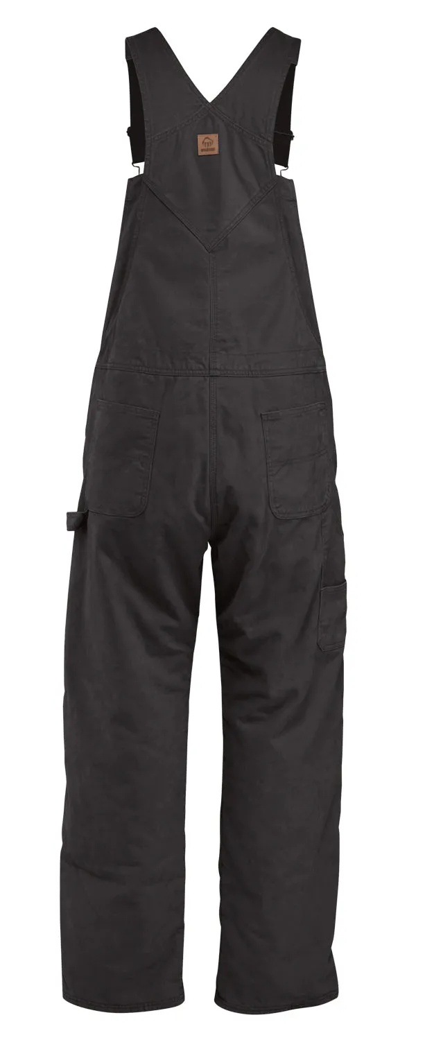 Wolverine Mens Sawmill Insulated Black 100% Cotton Bib Overall