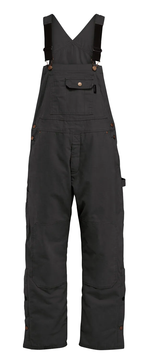 Wolverine Mens Sawmill Insulated Black 100% Cotton Bib Overall